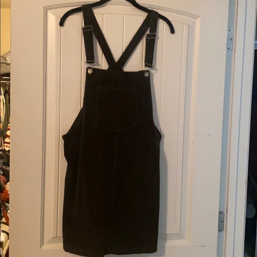 Dark green Overall short dress